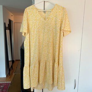 A New Day Yellow Floral Dress